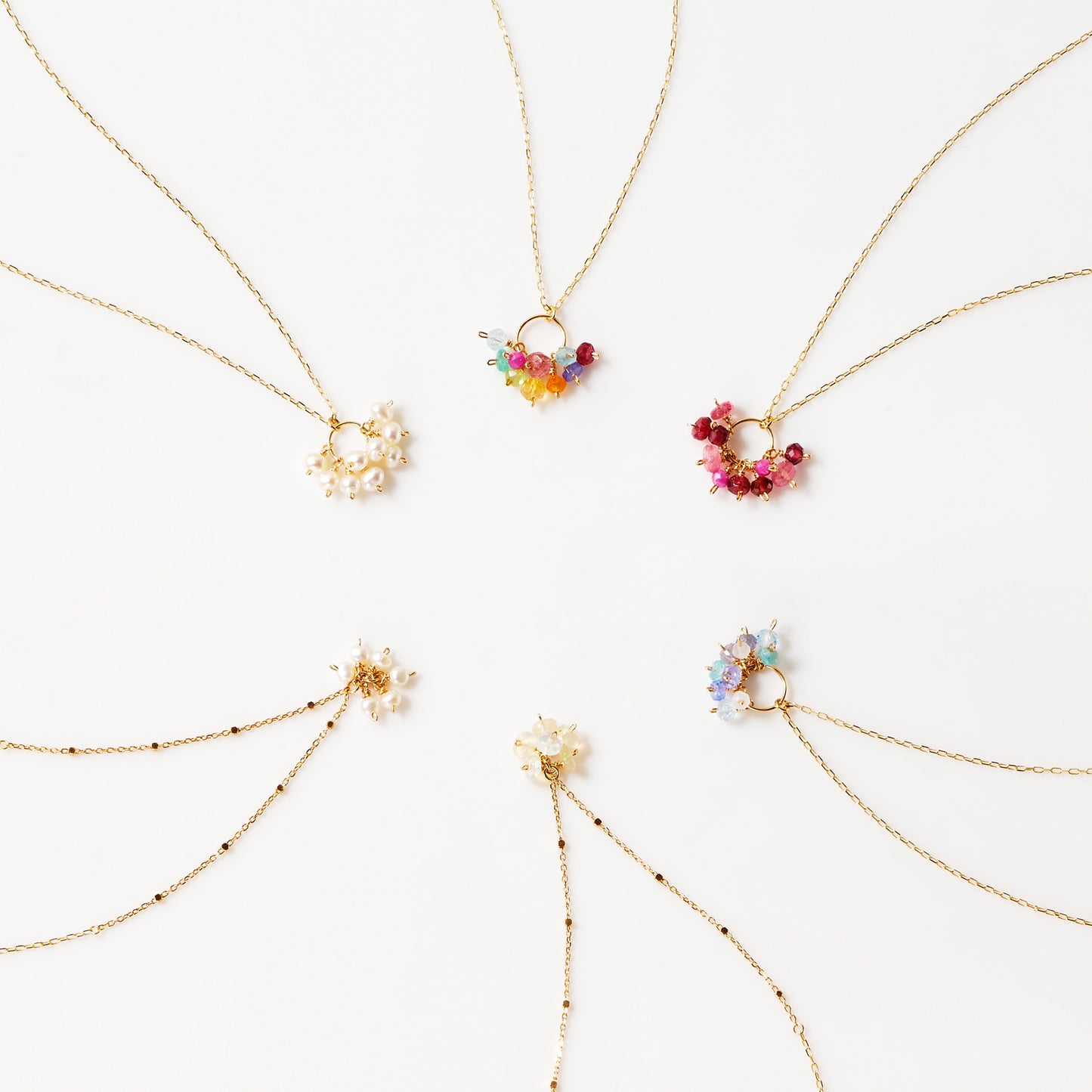 [ BASIC ] Red Stone Necklace