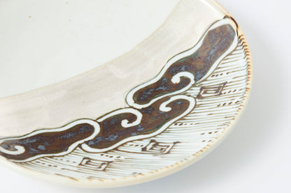 Silver-Accented Thunder Pattern 4-inch Plate Imari Porcelain