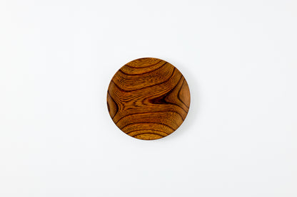 Lacquer Nitori Plate Keyaki φ18cm