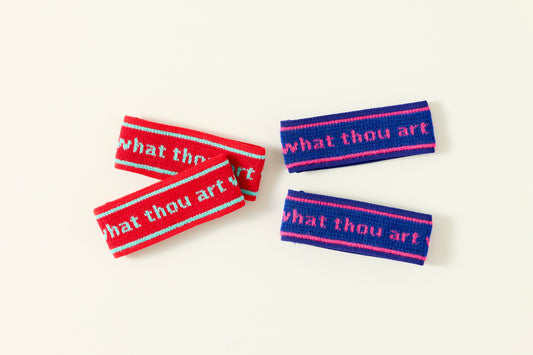 ankle bands / what thou art we know not.