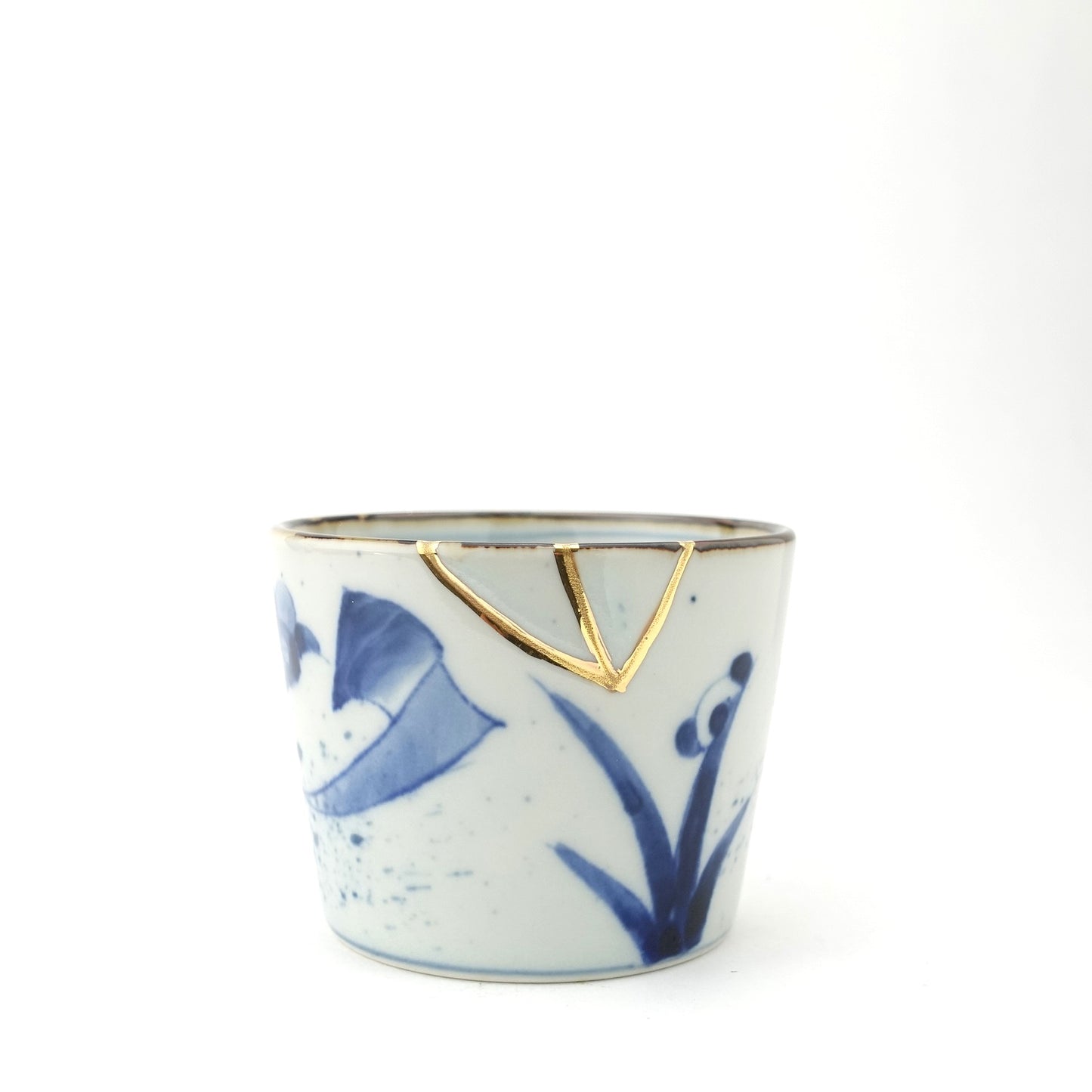 Gold Line Kosome Floral Garland Sobachoko Imari Porcelain