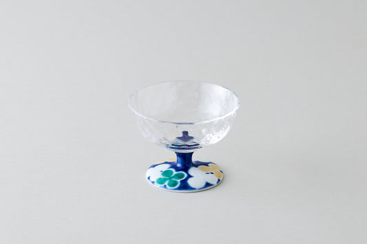 Dessert Glass Medium (Lattice) - Clover Blue