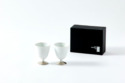 Set of 2 Sake Cups - Snow 90ml