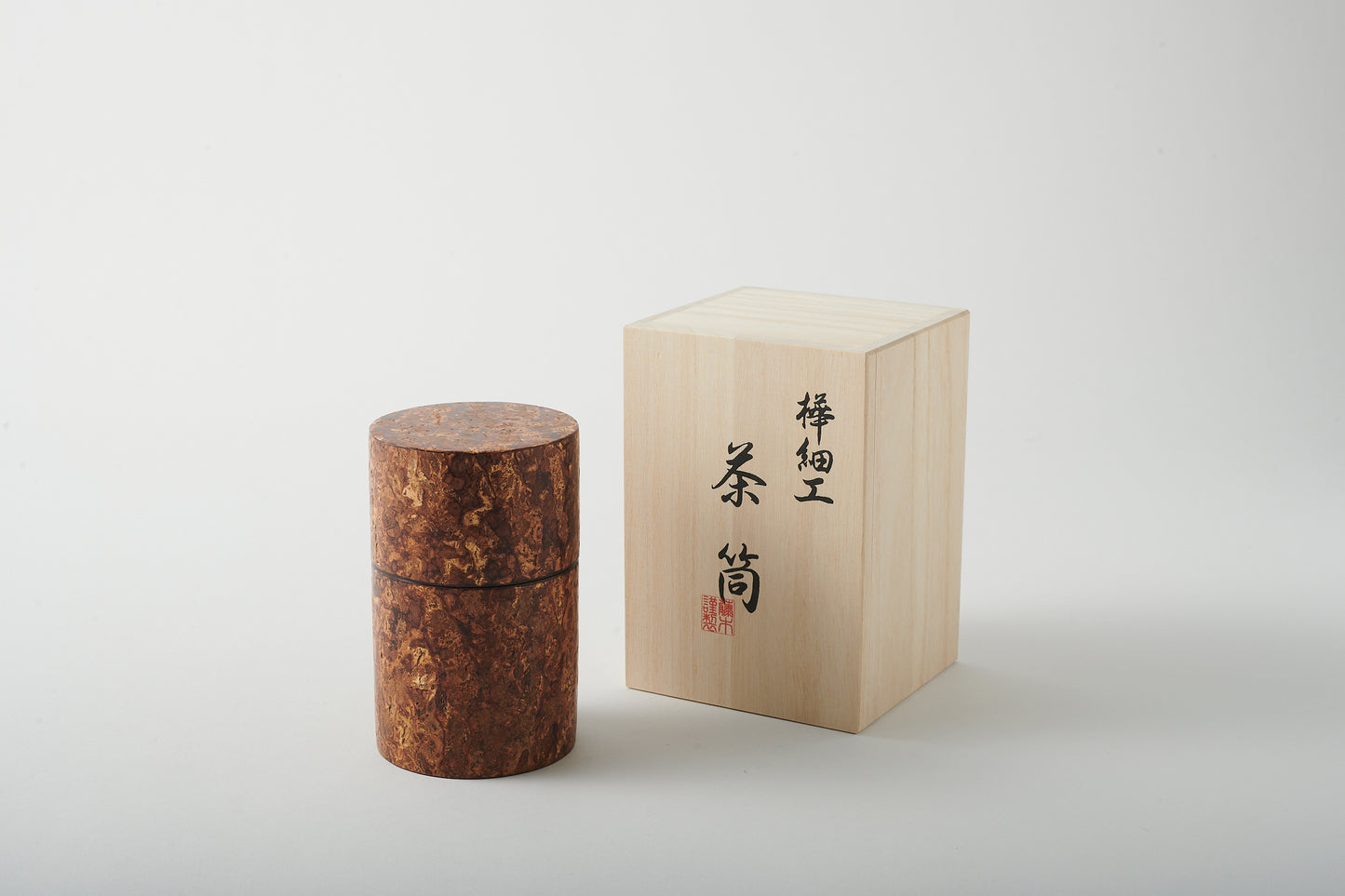 Tea Canister Continuous Bark by Keitaro Arakawa