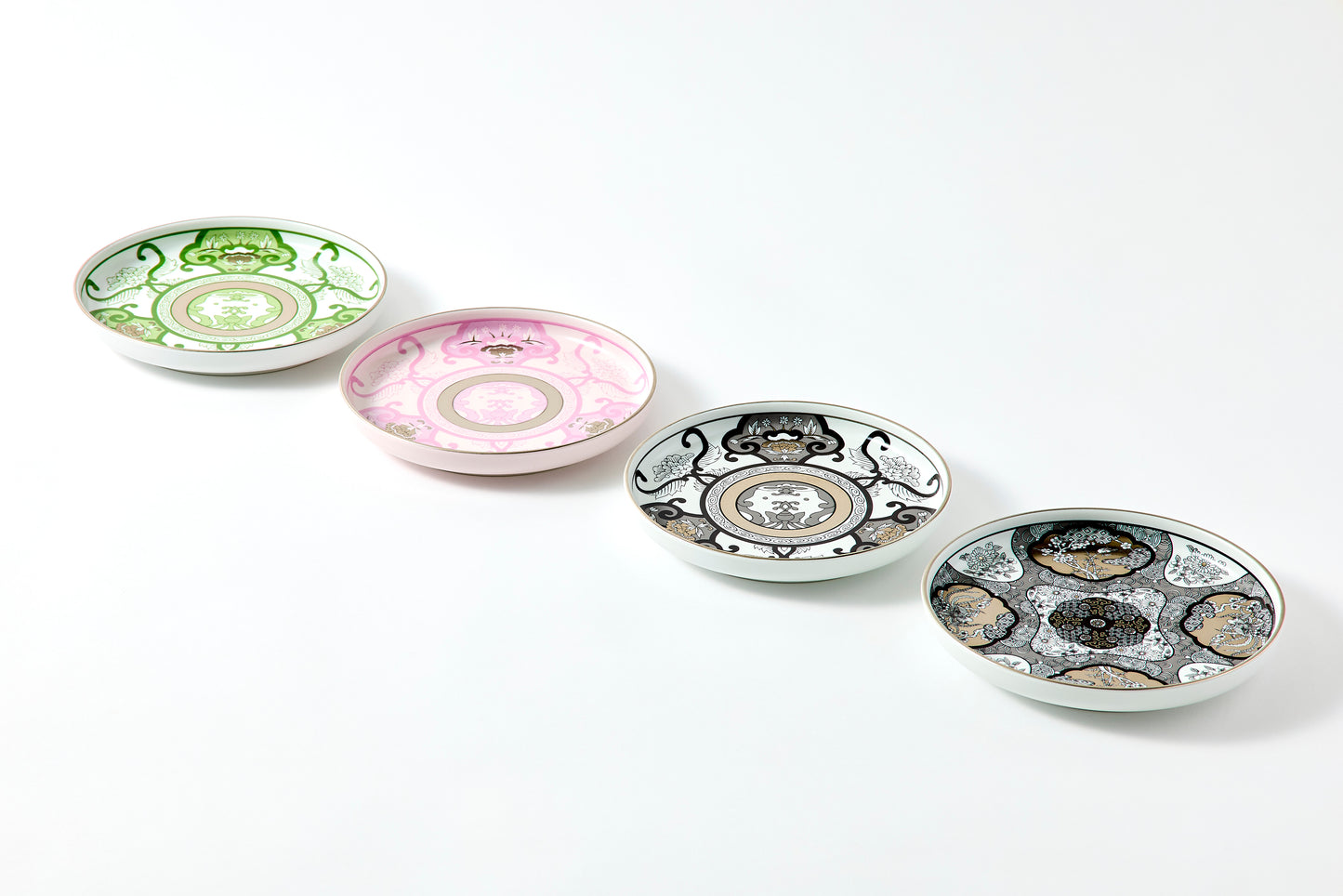 Japnese Round Plate - JT Ko-Imari Floral Pattern