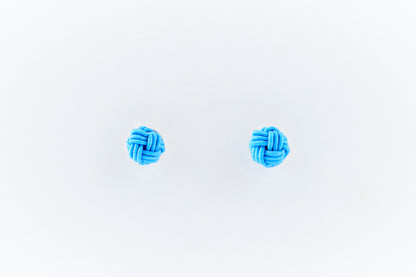 Musubi-dama | Post Pierced Earrings - Dayflower Blue