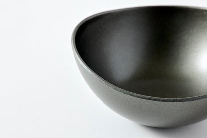 wave bowl / silver metallic
