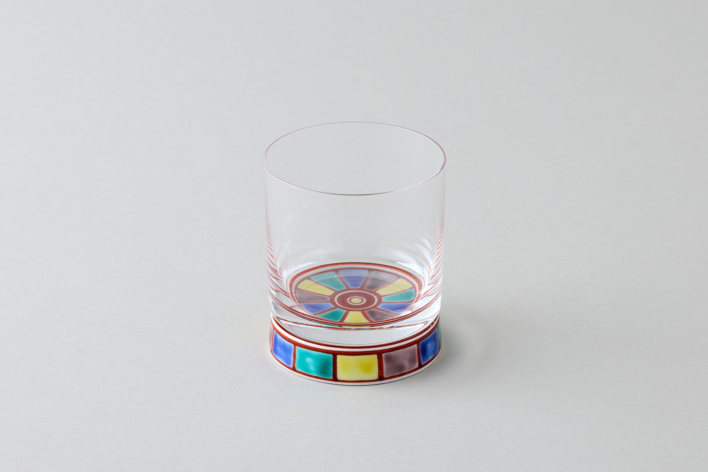 Rock Glass - Iroe Tokusa Motif Red