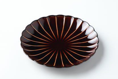 8-inch Plate Lacquer Brown