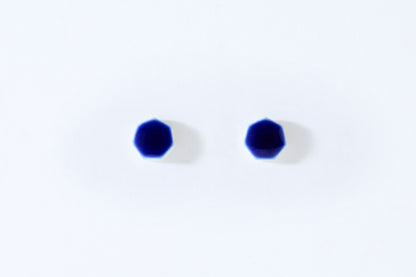 Lapis Lazuli Heptagon Earrings