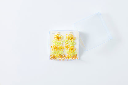 Flower Garden | Non-Pierced Earrings (Resin) - Sunlit Glow