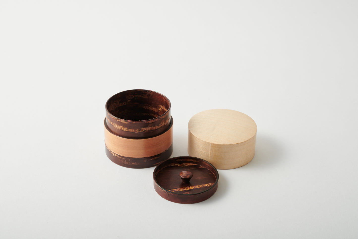 3-Color Tea Canister - Maple