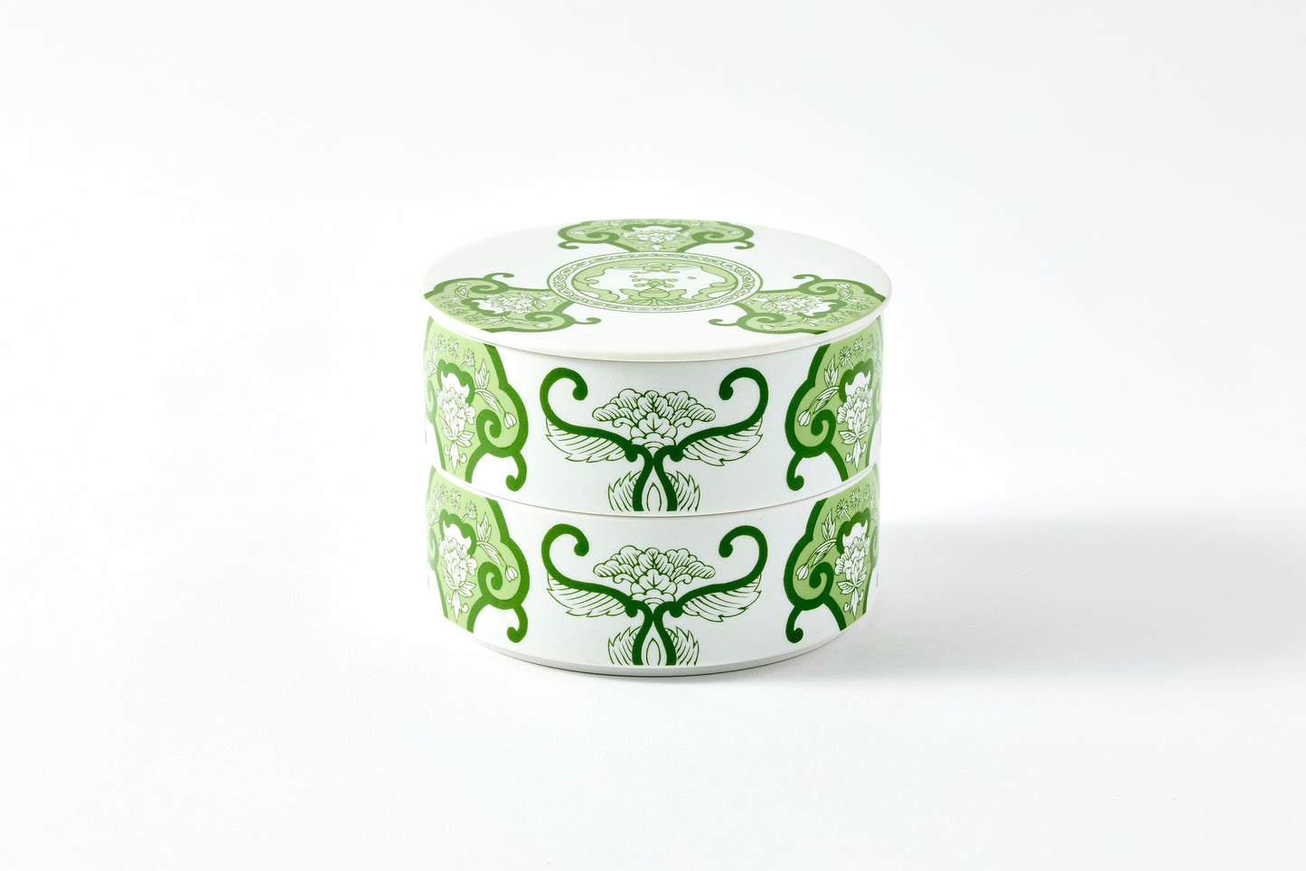 Double-tier Serving Box - JT Ko-Imari Floral Pattern