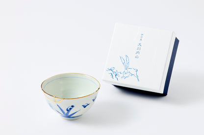 Gold Line Kosome Floral Garland Rice Bowl Imari Porcelain