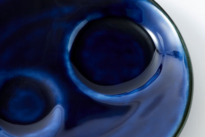 Shizuru Cold Sake Server Egg Plant Navy Blue