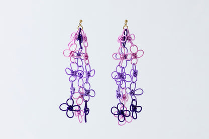 Flower Garden | Non-Pierced Earrings (Resin) - Wisteria Melody