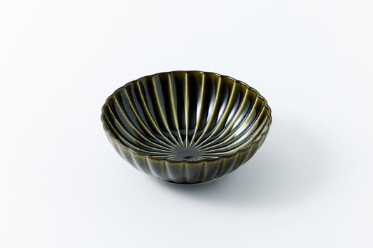 Deep Round Bowl Rikyu Green Large