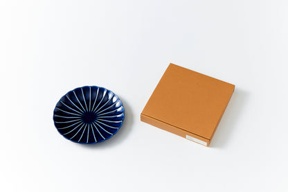 8-inch Plate Eggplant Navy Blue