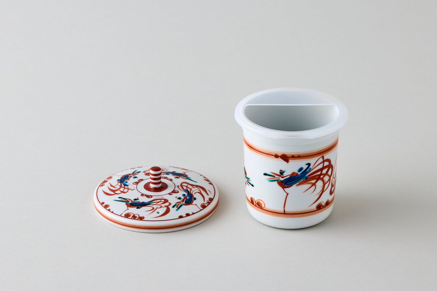 Kutani Chirori - Akae Bird Motif