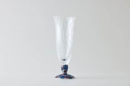 Beer Glass (Lattice) - Hepatica Blue