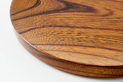 Lacquer Nitori Plate Keyaki φ18cm