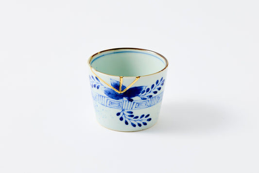 Gold Line Kosome Bush Clover Sobachoko Imari Porcelain