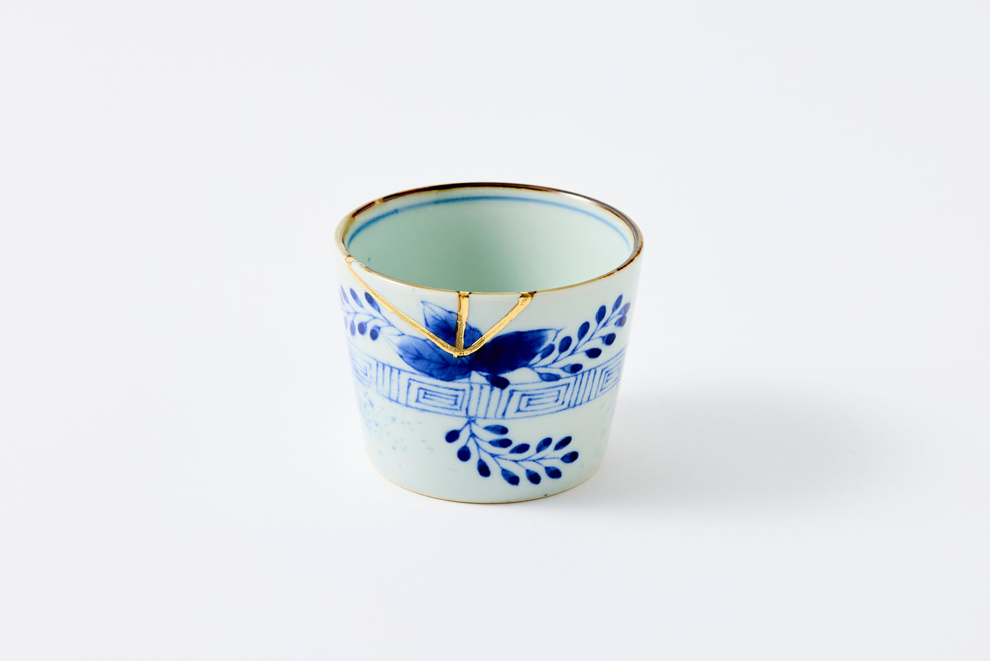 Gold Line Kosome Bush Clover Sobachoko Imari Porcelain
