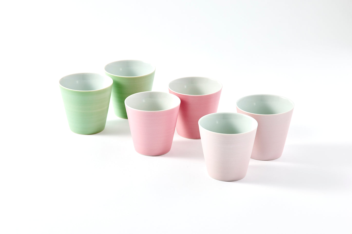 Set of 2 Rock Cups 300ml - Pearl Green