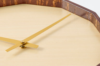 12-Sided Clock – Maple Wood