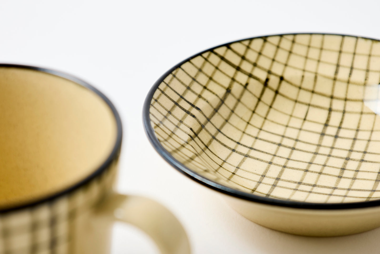 Lattice Cup & Saucer Hasami Porcelain
