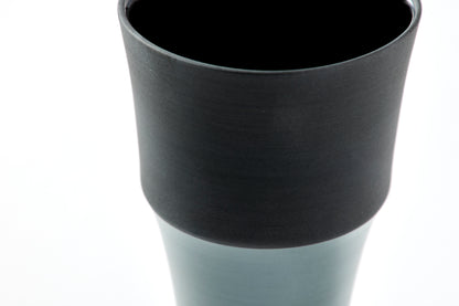 Set of 2 Stepped Free Cups 260ml - Black