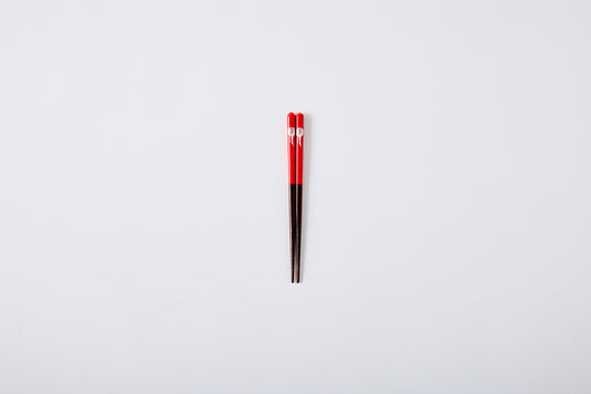 Dishwasher-Safe Moon Rabbit Chopsticks Red 14.5cm