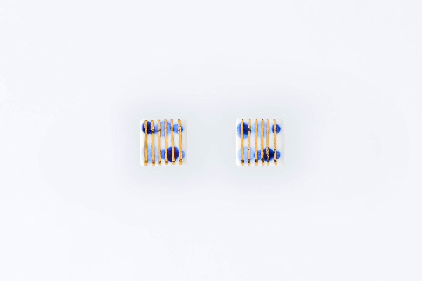 Hand-Painted Mini Tile Music Note Earrings