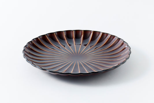 11-inch Plate Lacquer Brown
