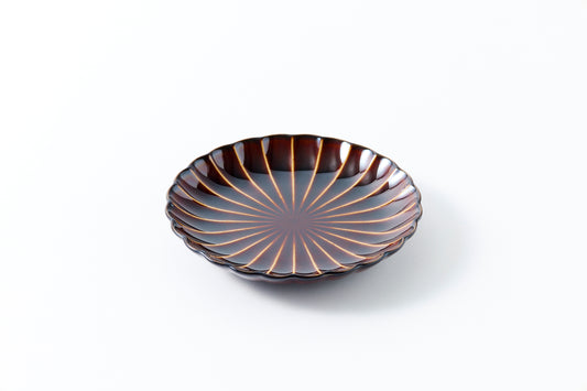 5-inch Plate Lacquer Brown