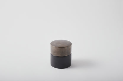 Tea Canister Silver Decor Small
