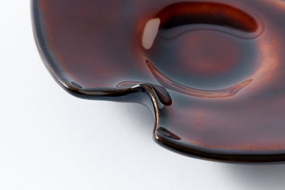 Shizuru Cold Sake Server Lacquer Brown