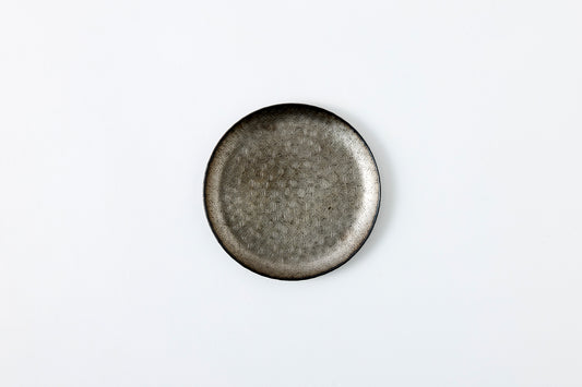 Small Plate – Crossed Blades / Silver White