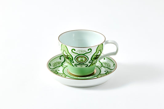 Teacup & Saucer 150ml - JT Ko-Imari Floral Pattern
