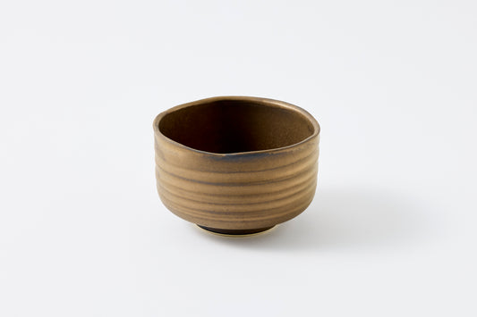 FD Gold Mud Glaze Nodate Matcha Bowl Hasami Porcelain