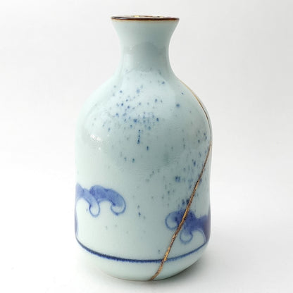 Gold Line Kosome Rabbit Sake Set Imari Porcelain