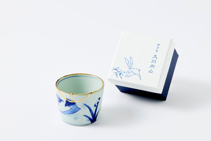 Gold Line Kosome Floral Garland Sobachoko Imari Porcelain