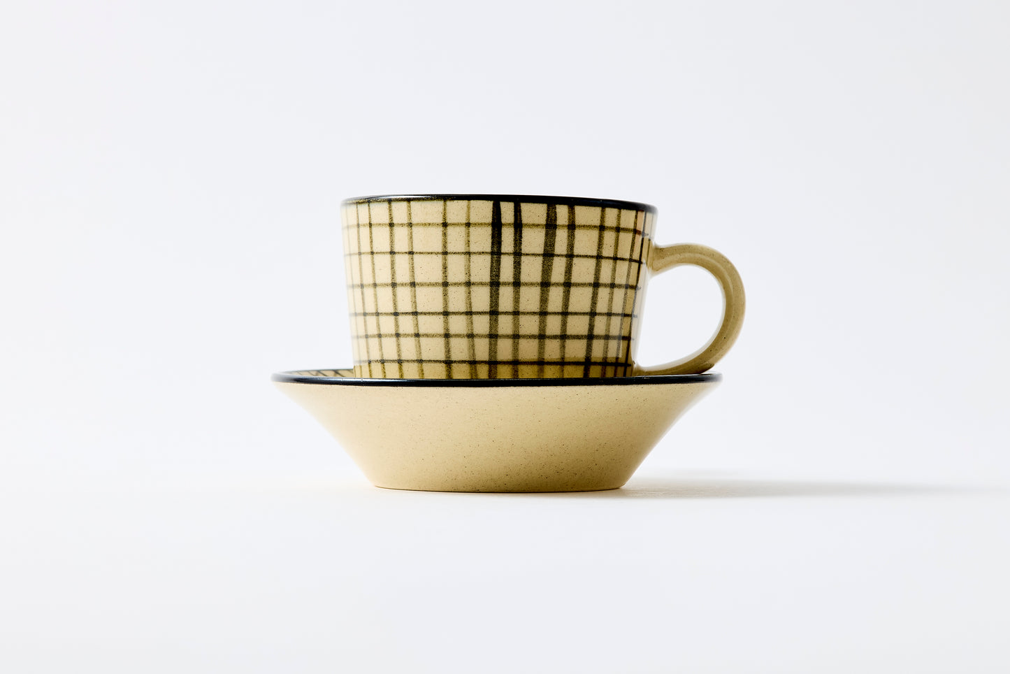 Lattice Cup & Saucer Hasami Porcelain