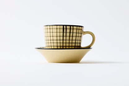 Lattice Cup & Saucer Hasami Porcelain
