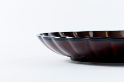 5-inch Plate Lacquer Brown