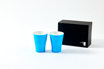 Set of 2 Free Cup Set - Clear Blue