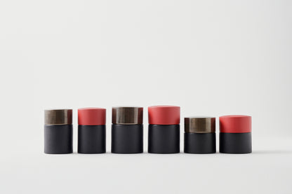 Tea Canister Vermilion Decor Long