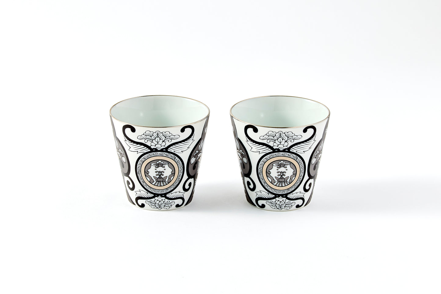 Set of 2 Rock Cups - JS Koimari Floral Pattern 300ml