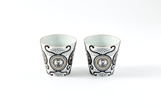Set of 2 Rock Cups - JS Koimari Floral Pattern 300ml