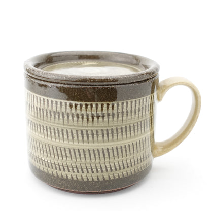 FD Yellow Glaze Tobikanna Lidded Mug Hasami Porcelain
